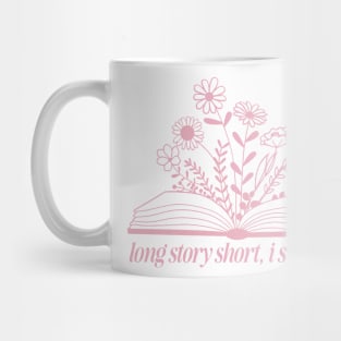 Trendy Womens Shir - Long Story Short Crew - I Survived Shirt, the i survived y2k Mug